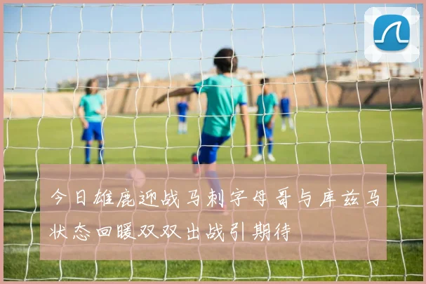 今日雄鹿迎战马刺字母哥与库兹马状态回暖双双出战引期待